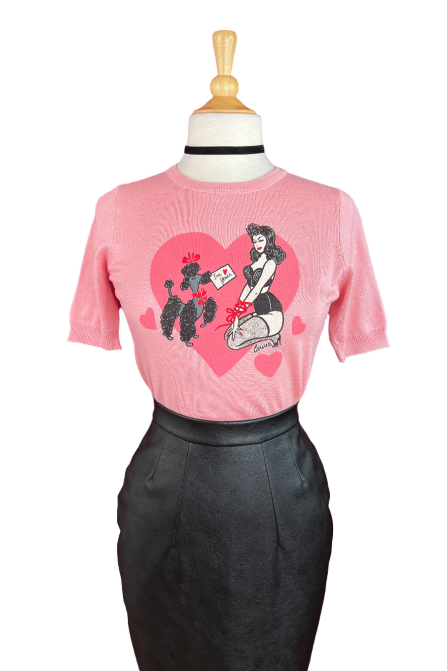 PINUP SWEATER WITH POODLE