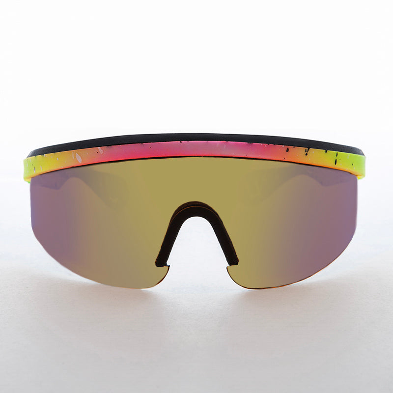 Kids 80s Wrap Around Sunglasses - Colt