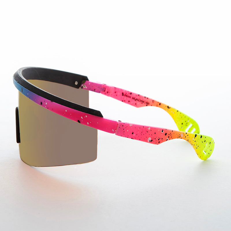Kids 80s Wrap Around Sunglasses - Colt
