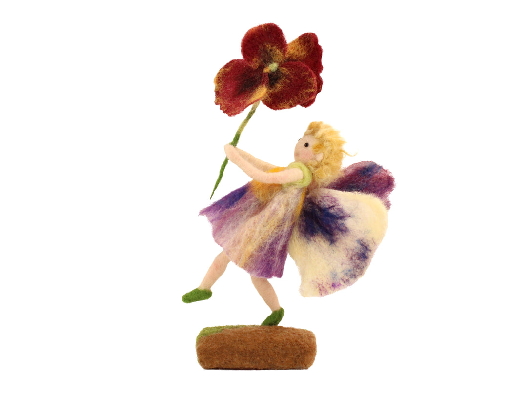 Felting Kit -  Pansy Fairy Needle Felting Kit