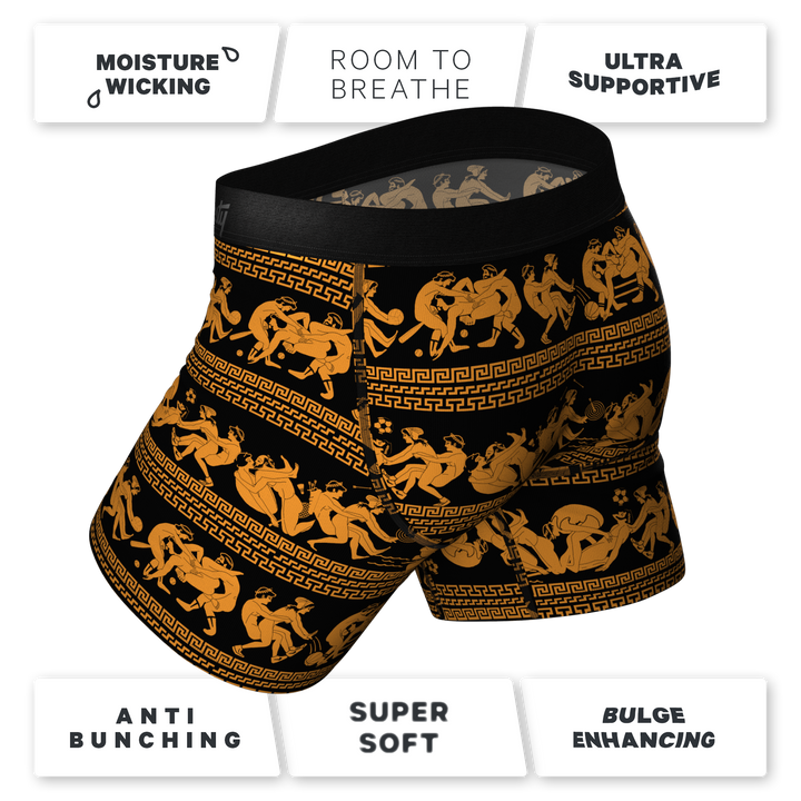 The Ancient Twister | Ancient Vase Orgy Ball Hammock® Pouch Underwear With Fly