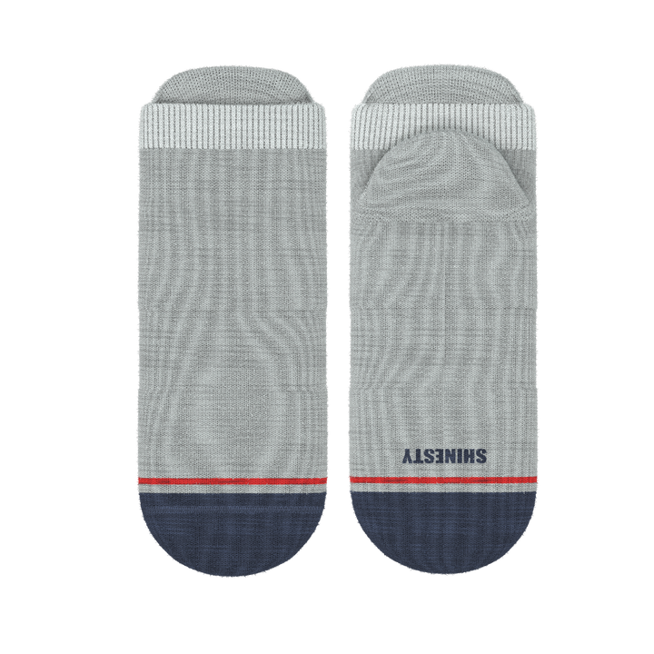 The Pebble | Grey Heel Hammock™ Ankle Socks