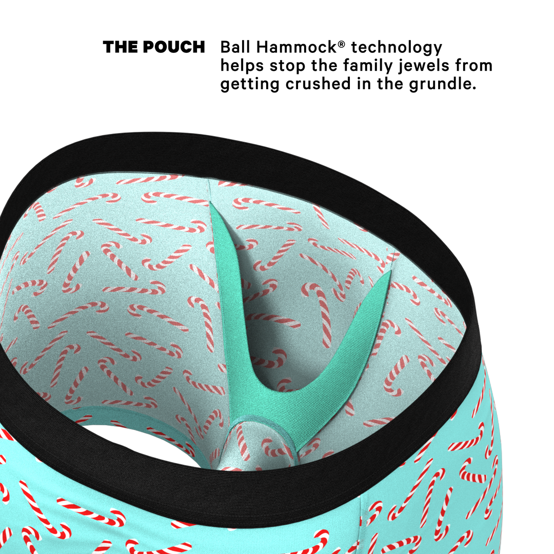 The Peppermint Pimp Canes | Candy Cane Ball Hammock® Pouch Underwear