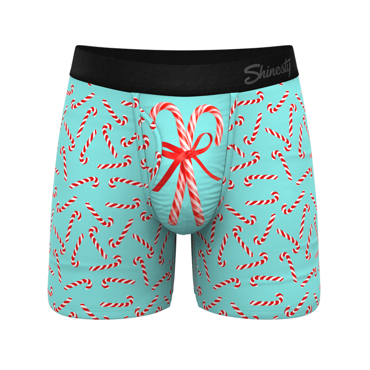 The Peppermint Pimp Canes | Candy Cane Ball Hammock® Pouch Underwear With Fly