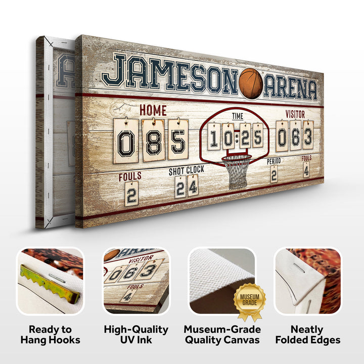 Personalized Basketball Scoreboard Sign