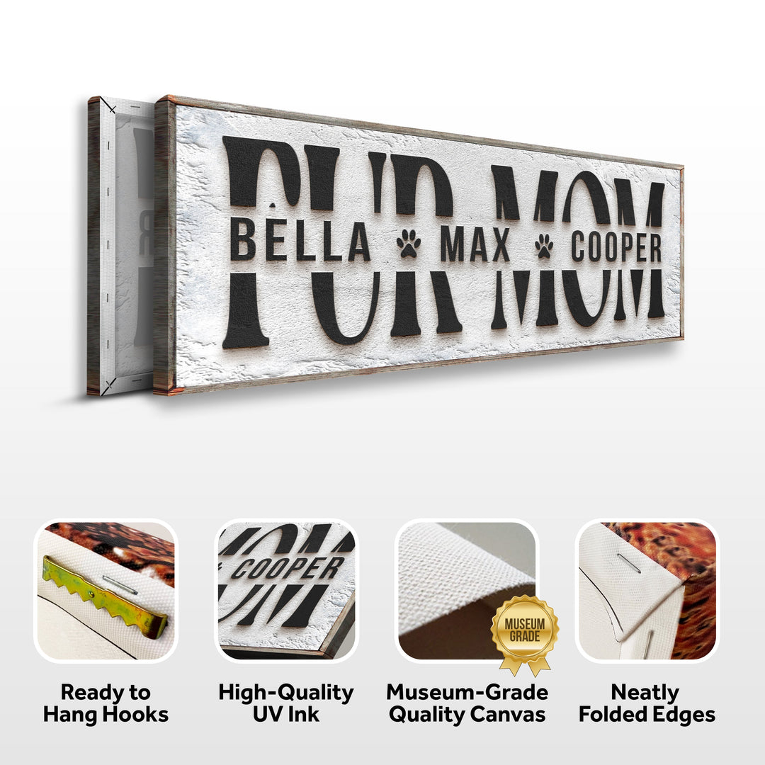 Personalized Fur Mom Sign