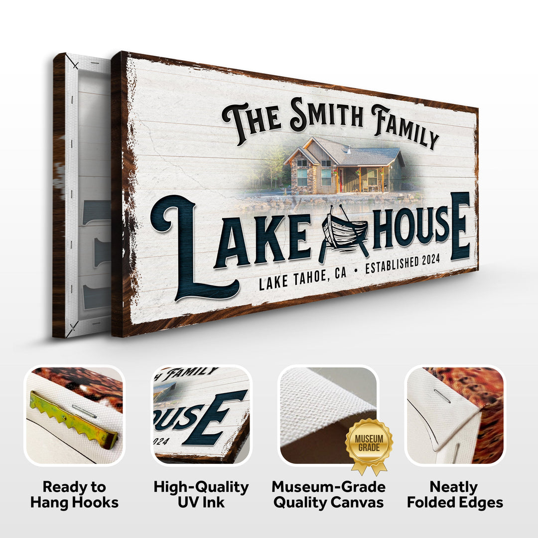 Personalized Lake House Sign