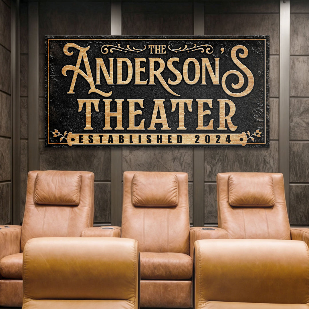 Personalized Theater Sign