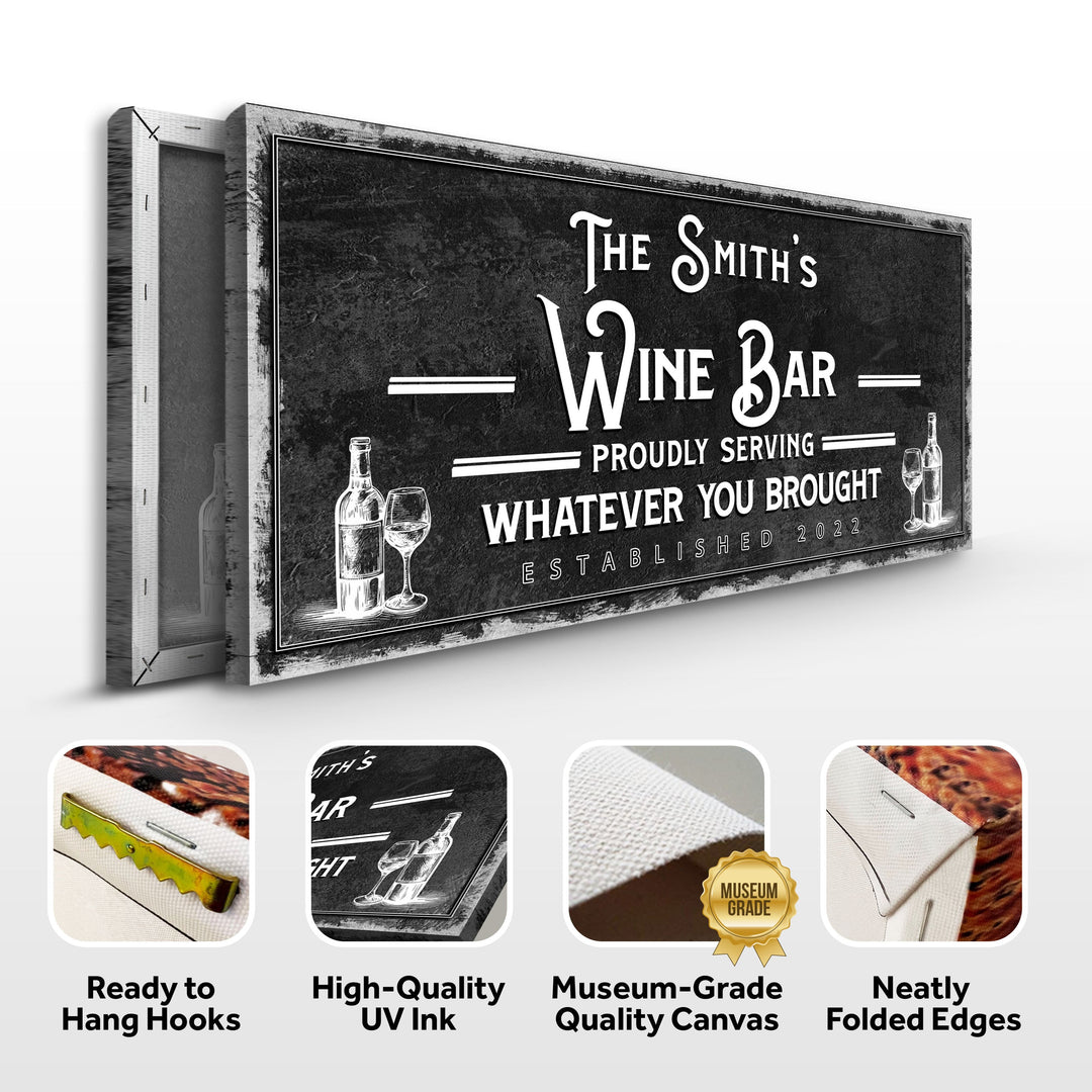 Personalized Wine Bar Sign