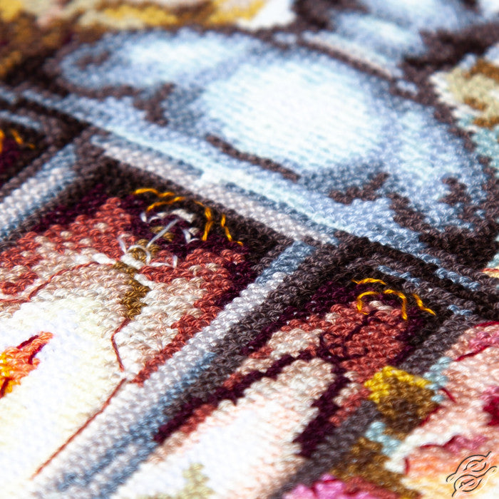 Petals and Light Counted Cross Stitch Kit by Magic Needle 70-45