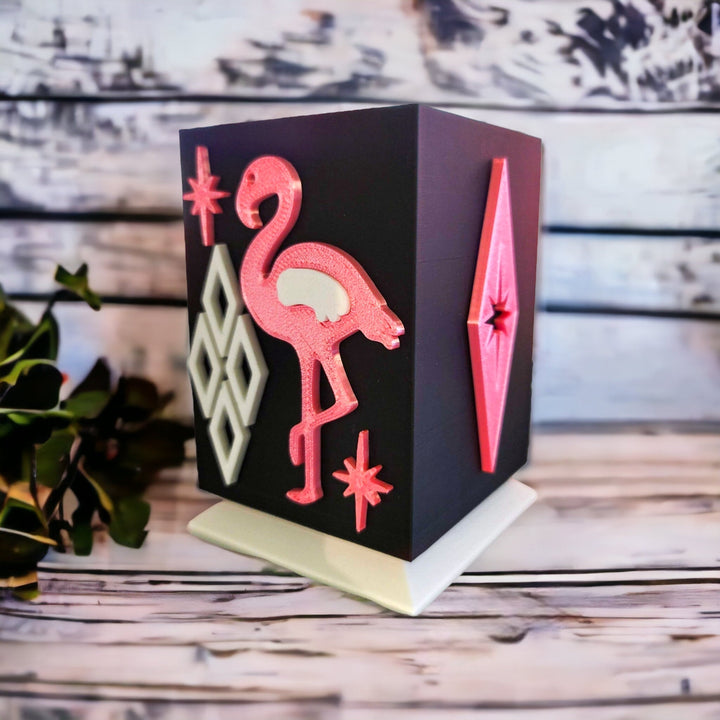 Atomic Pink Flaming Desk Organizer