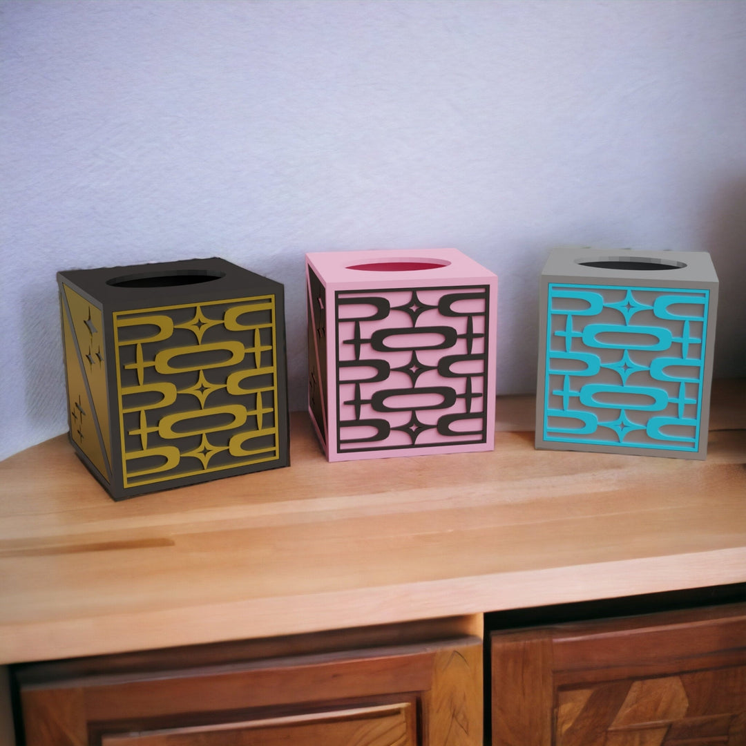 Atomic Ovals Tissue Box Cover