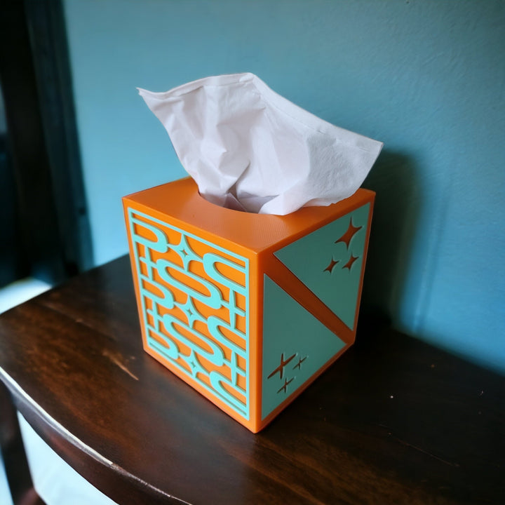 Atomic Ovals Tissue Box Cover