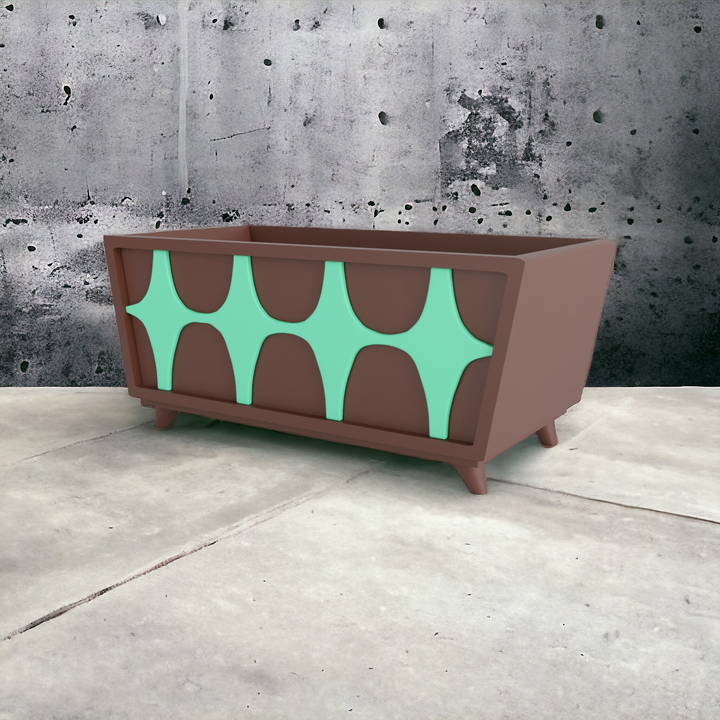 Mid Century Modern Credenza Planter