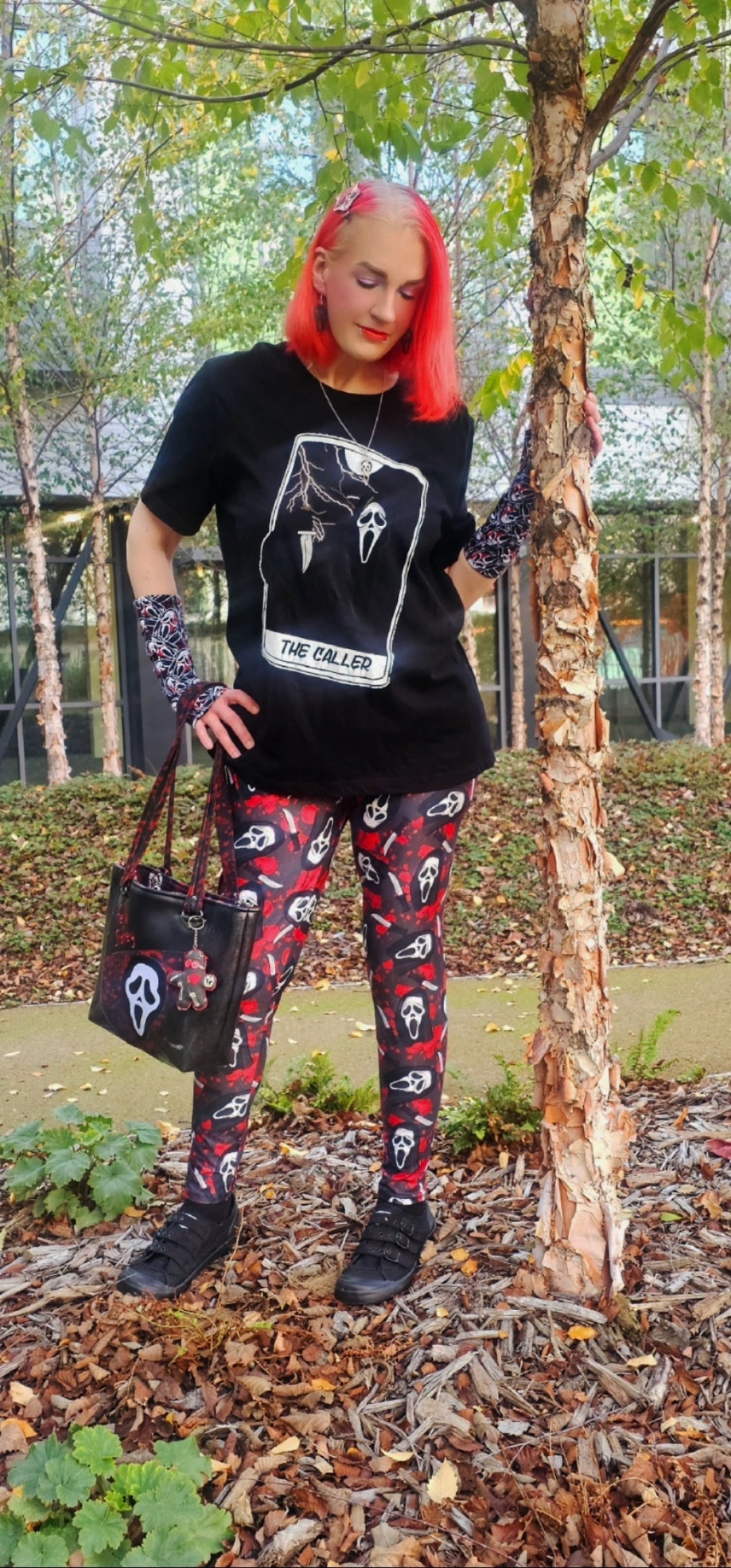 Bloody Ghostface (Semi-Exclusive) - High-quality Handcrafted Vibrant Leggings