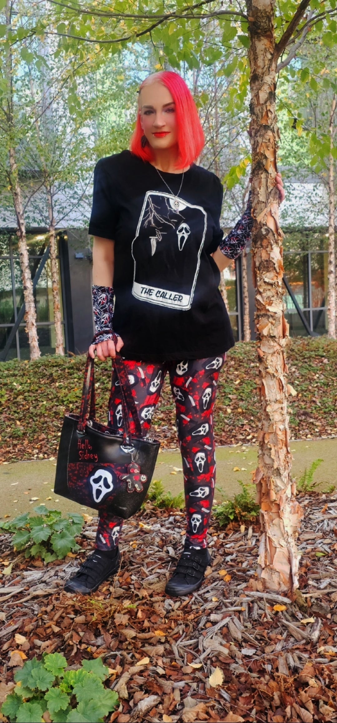 Bloody Ghostface (Semi-Exclusive) - High-quality Handcrafted Vibrant Leggings
