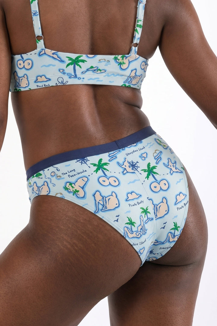 The Pirate's Booty | Naughty Map Cheeky Underwear
