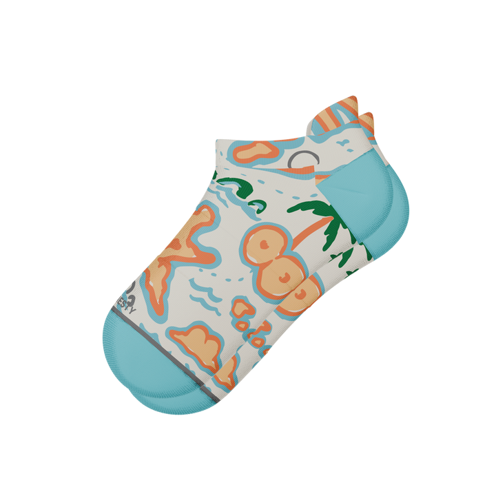 The Pirate's Booty | Naughty Map Heel Hammock™ Ankle Socks