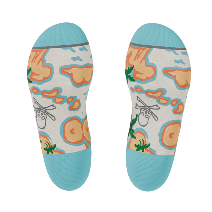 The Pirate's Booty | Naughty Map Heel Hammock™ Ankle Socks