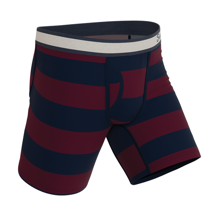 The Pitch | Rugby Stripe Ball Hammock® Boxer - Long Leg