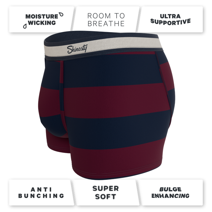 The Pitch | Rugby Stripe Ball Hammock® Pouch Trunks Underwear