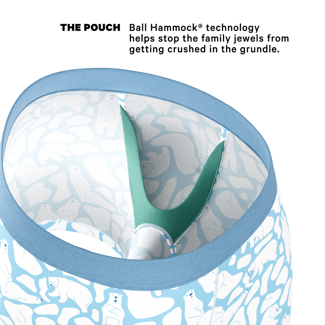 The Polar Polka | Polar Bear Scene Ball Hammock® Pouch Underwear