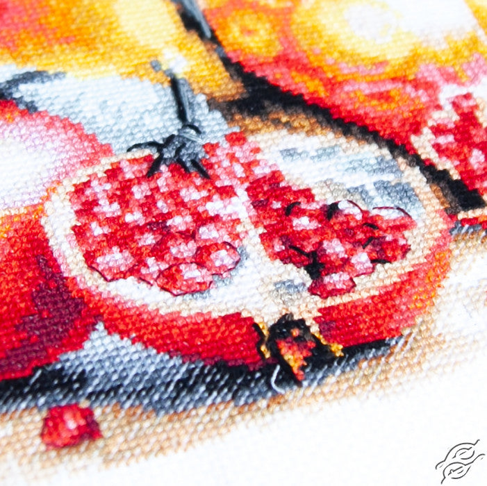 Pomegranate Breakfast Counted Cross Stitch Kit by Magic Needle 70-49