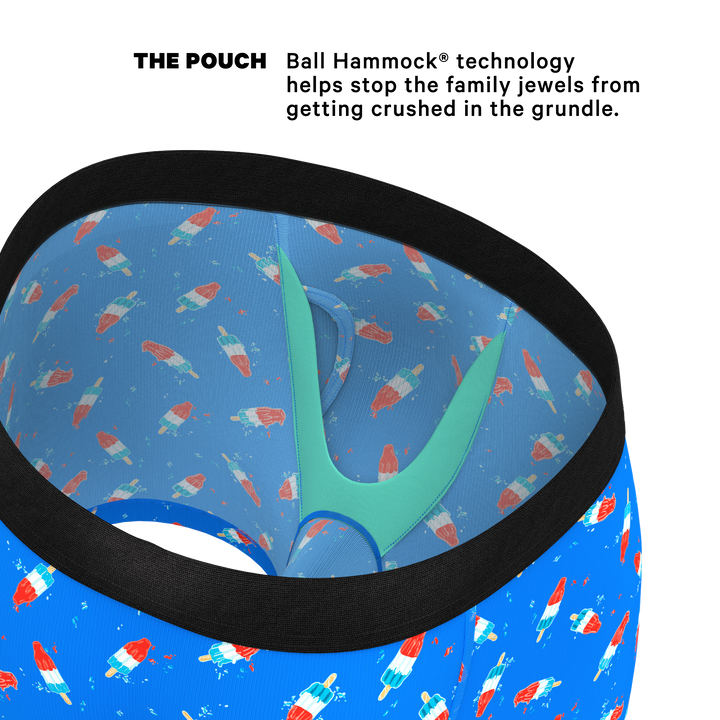 The Popsicle Stick Apex | USA Popsicle Ball Hammock® Pouch Underwear With Fly