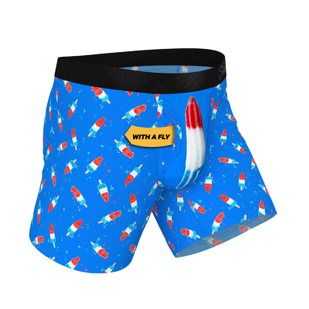 The Popsicle Stick Apex | USA Popsicle Ball Hammock® Pouch Underwear With Fly
