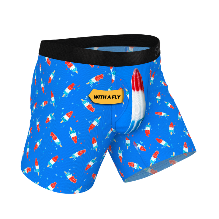 The Popsicle Stick Apex | USA Popsicle Ball Hammock® Pouch Underwear With Fly