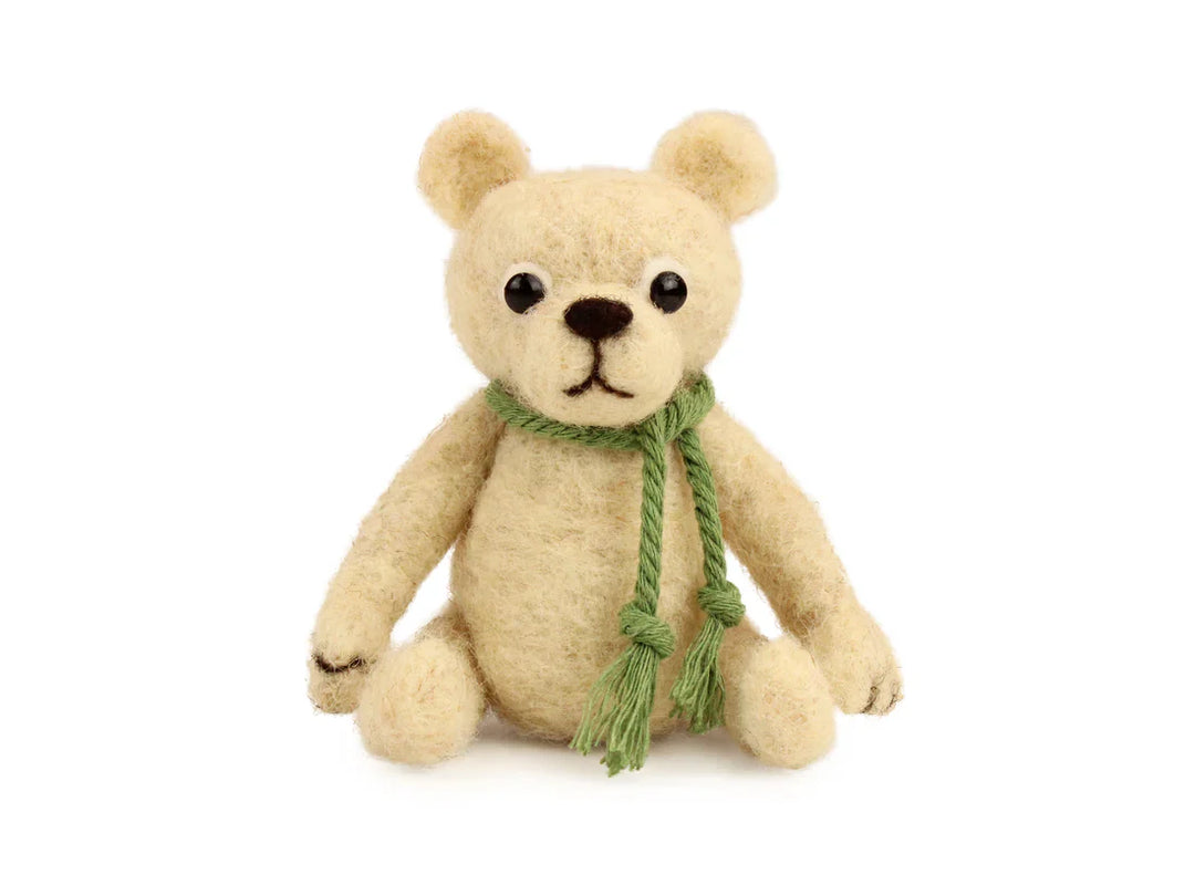 Poseable Mini Bear Needle Felting Kit by The Makerss KTS-PoseableMiniBear-Complete