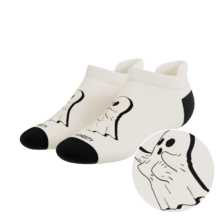 The Possessed Chest | Ghost Heel Hammock™ Ankle Socks