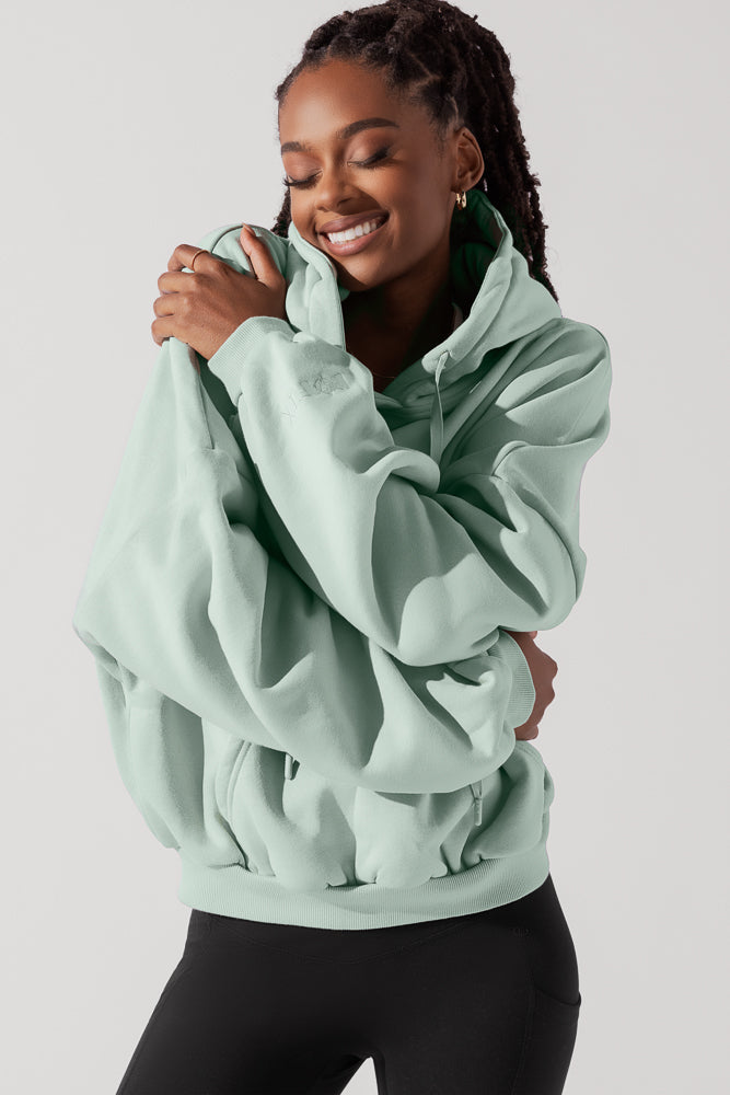 Pullover Cloud Hoodie-Mint