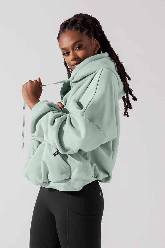 Pullover Cloud Hoodie-Mint