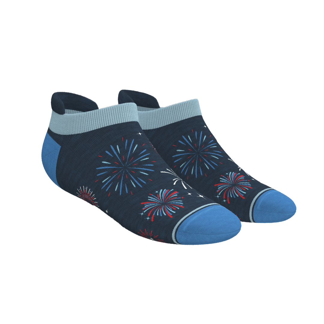 The Pyrotecnips | Naughty Fireworks Heel Hammock™ Ankle Socks