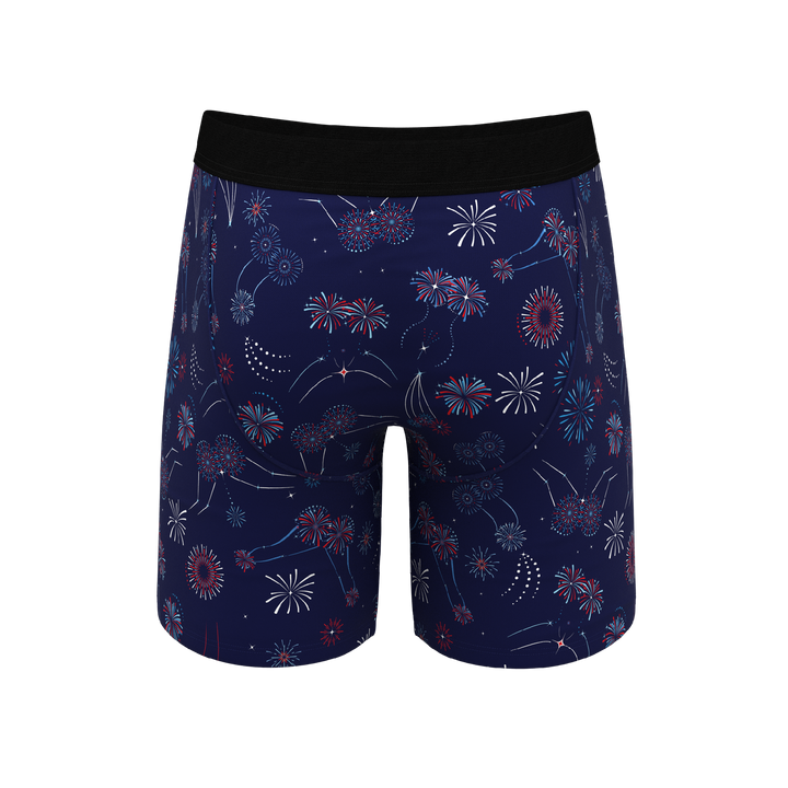 The Pyrotecnips | Naughty Fireworks Long Leg Ball Hammock® Pouch Underwear With Fly