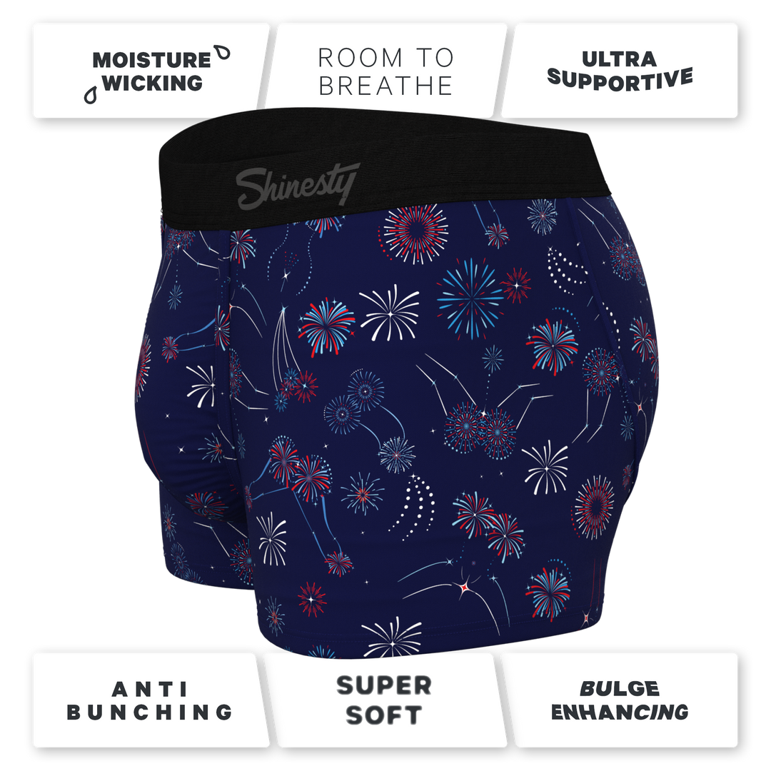 The Pyrotecnips | Naughty Fireworks Ball Hammock® Pouch Trunks Underwear