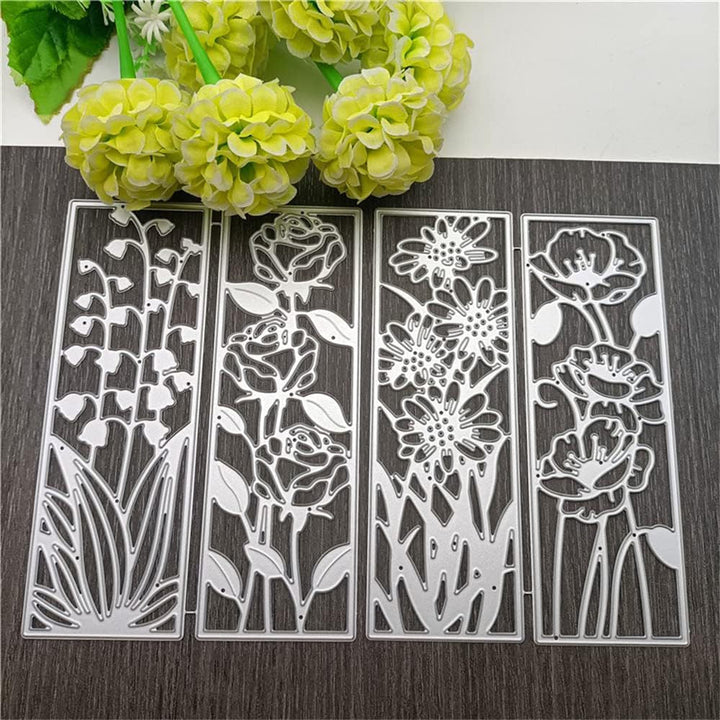 Floral Scrapbooking Cutting Die by Wizardi QJ143