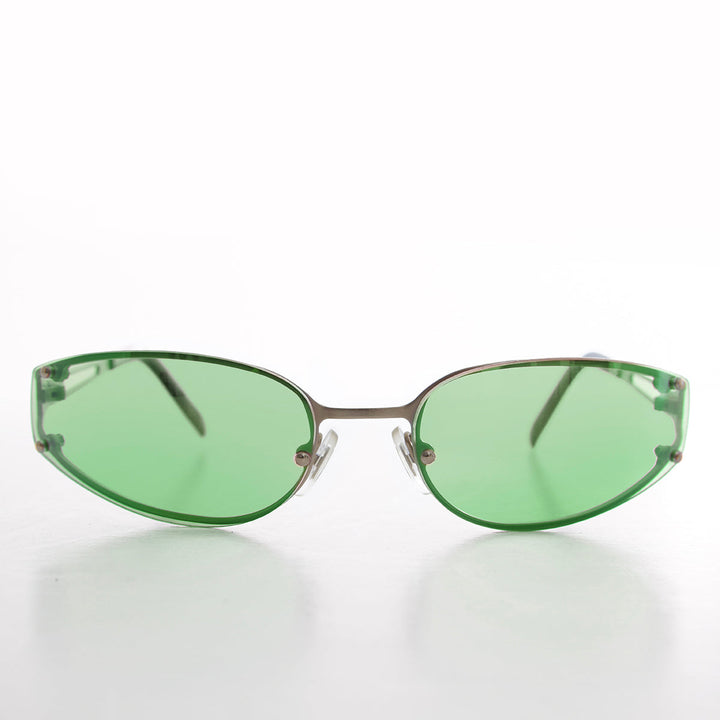 Oval Y2k Wrap Around Sunglasses - Rickey