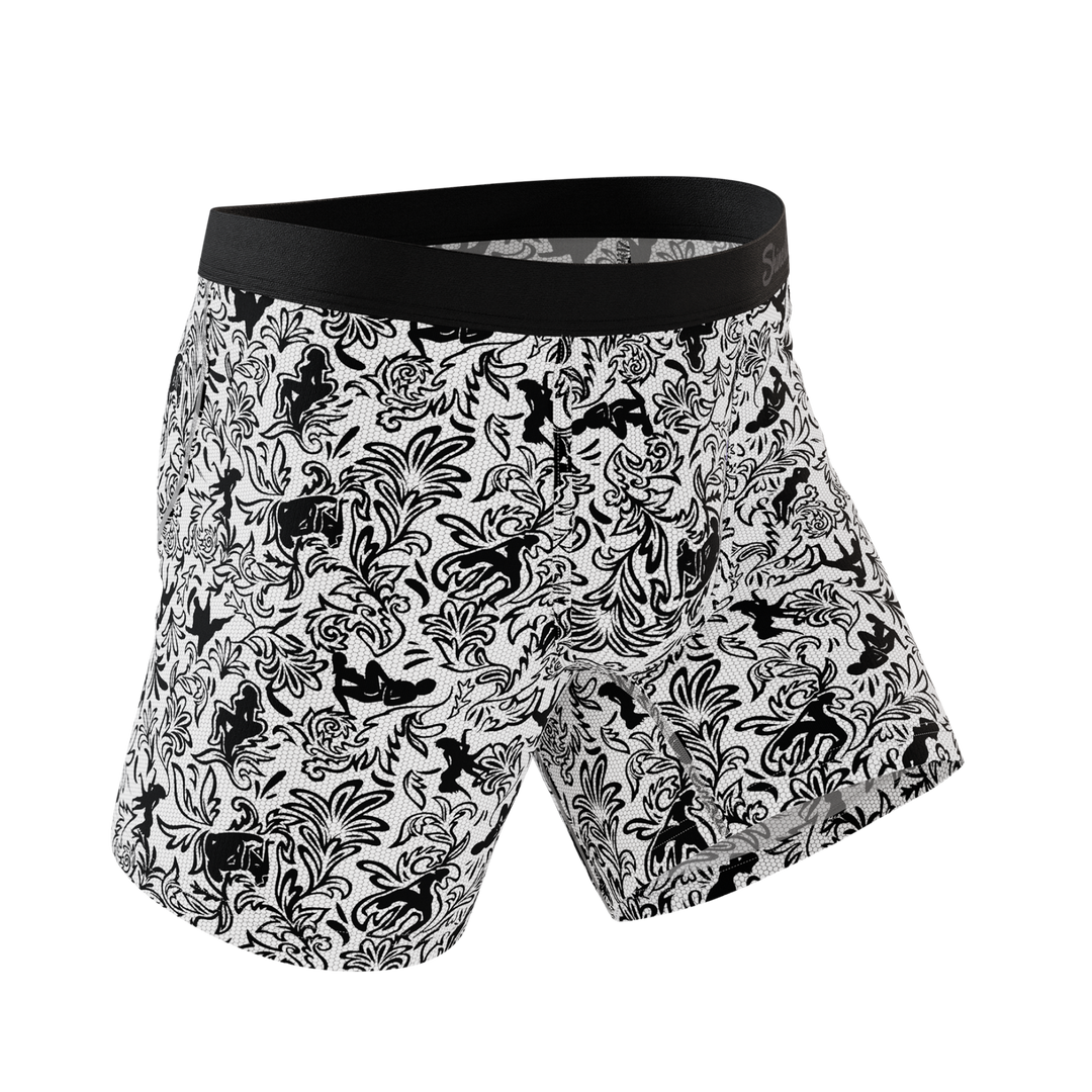 The Racy & Lacy | Provocative Lace Print Ball Hammock® Pouch Underwear