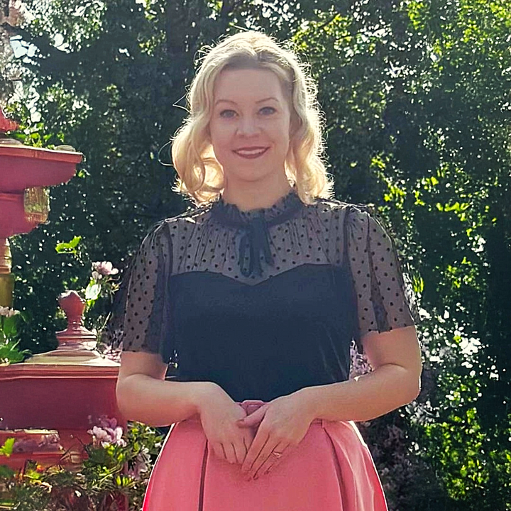 Colette Blouse in Black Velvet