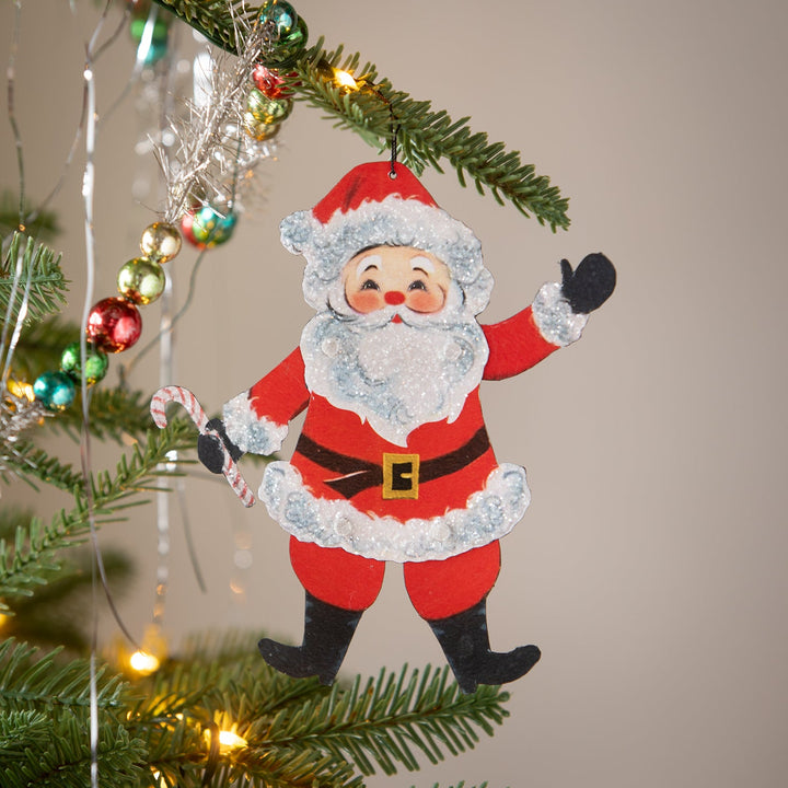 Retro Rockin' Santa Ornament by Bethany Lowe Designs, christmas decor