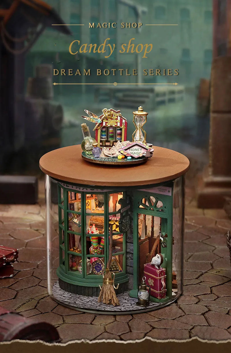 Miniature Wizardi Roombox Kit - Magic Shop Dollhouse Kit