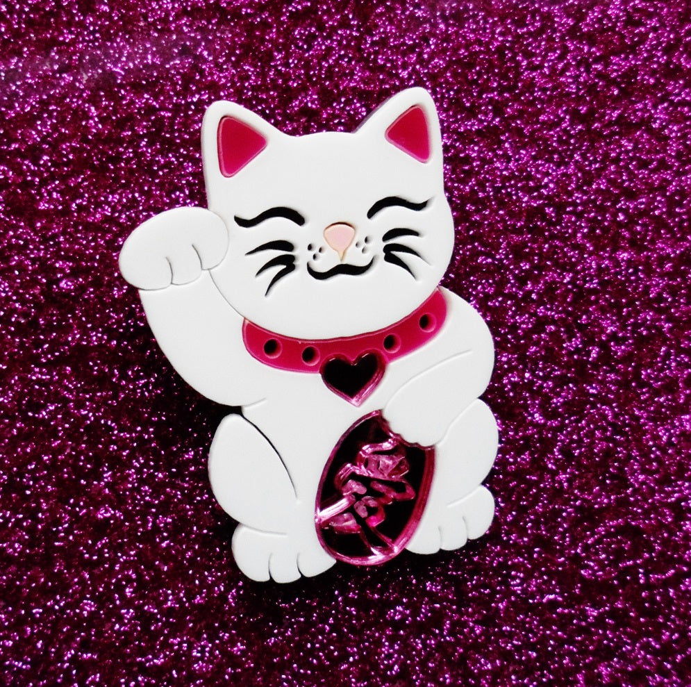 Maneki Neko – Love Cat Brooch