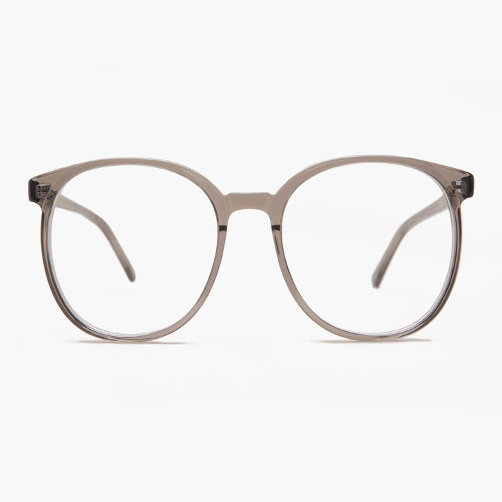 Gray Round Retro Blue Light Blocker- Glasses - Smarty