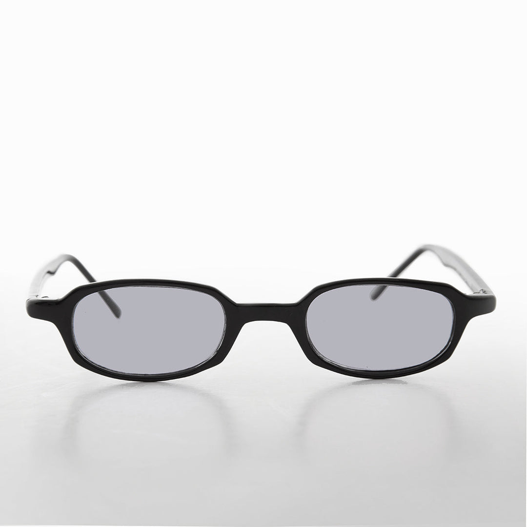 Micro Rectangle Black Sunglasses - Summers 2