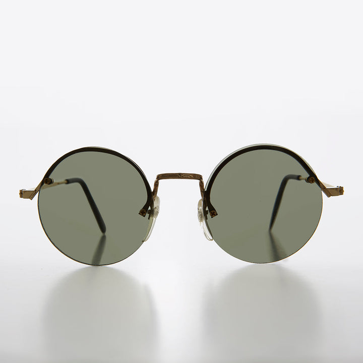 Round Hippy Sunglass with Colored Lenses - Swami