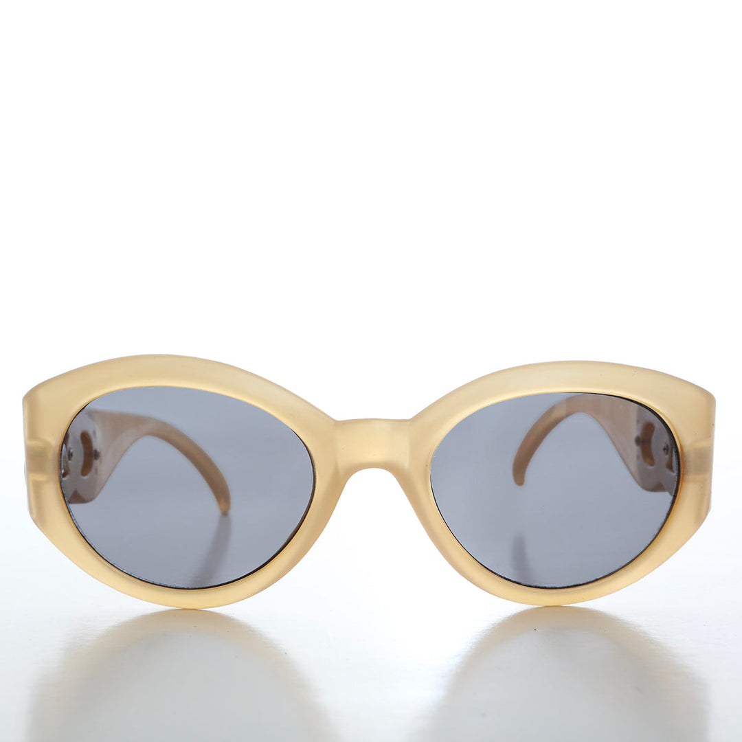 Sophisticated Round Women's Sunglasses - Swans