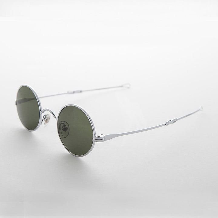 Round Steampunk Vintage Sunglass with Adjustable Temples - Swazi