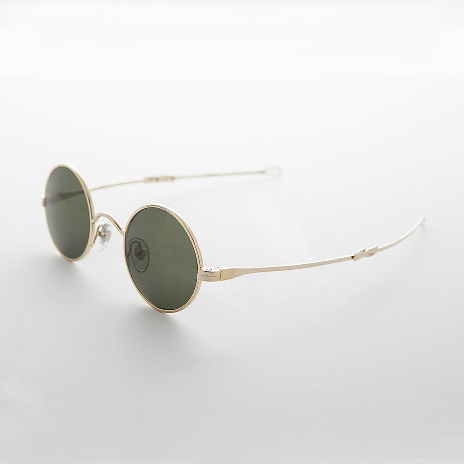 Round Steampunk Vintage Sunglass with Adjustable Temples - Swazi